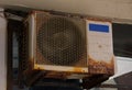 old rusty air conditioner unit Royalty Free Stock Photo