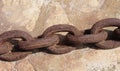 Old rusty anchor chain Royalty Free Stock Photo