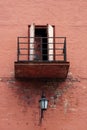 Old rusty balcony