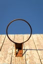 Old Rusty Basketball Hoop and Board Royalty Free Stock Photo