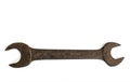 Old rusty big wrench Royalty Free Stock Photo