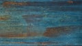 Old rusty blue painted metal texture. Rough metallic surface with traces of rust. Widescreen grunge background