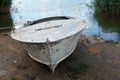 Old rusty boat, scraped, vintage, colorful Royalty Free Stock Photo