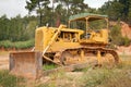 Old rusty bulldozer