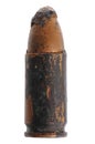 Old rusty bullet Royalty Free Stock Photo