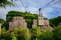 Old rusty cable car in Chiatura, Georgia Royalty Free Stock Photo