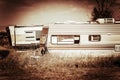 Old Rusty Campers Royalty Free Stock Photo