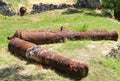 Old, rusty cannon fortress of Zakynthos