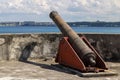 Old rusty cannon in the san severino castle grounds, matanzas, Cuba Royalty Free Stock Photo