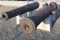 Old Rusty Cannons Royalty Free Stock Photo