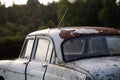 The old rusty car close up, VOLGA Royalty Free Stock Photo