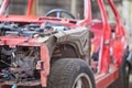 Old rusty car without doors Royalty Free Stock Photo