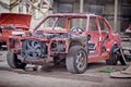 Old rusty car without doors Royalty Free Stock Photo