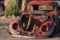 Old rusty car in Namibia desert Royalty Free Stock Photo