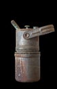 Old rusty carbide lamp Royalty Free Stock Photo