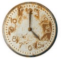 Old rusty Clock Face
