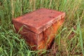 Old rusty closed chest