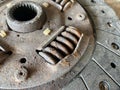 Old rusty clutch texture Royalty Free Stock Photo