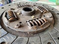 Old rusty clutch texture Royalty Free Stock Photo