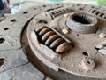 Old rusty clutch texture Royalty Free Stock Photo