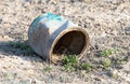 Old rusty containers in nature Royalty Free Stock Photo