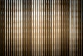 Old rusty corrugated metal wall of a barn building Royalty Free Stock Photo