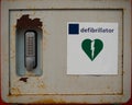Old rusty defibrillator Royalty Free Stock Photo