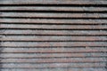 Old rusty dirty peeled metallic slats Royalty Free Stock Photo