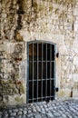 Old, rusty door from Citadel of Namur, Wallonia, Belgium. Entrance in a castle