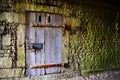 Old, rusty door from Citadel of Namur, Wallonia, Belgium. Entrance in a castle