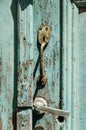 Old rusty door handle Royalty Free Stock Photo