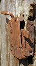 Old rusty door lock Royalty Free Stock Photo