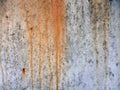 Old rusty drips wall. Corrosion surface in detail. Metal texture background