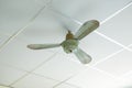 old and rusty electric ceiling fan Royalty Free Stock Photo