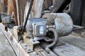 Old rusty electric motor Royalty Free Stock Photo