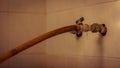 Old rusty faucet inside the house Royalty Free Stock Photo