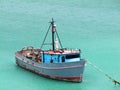 Old and rusty fishing boat