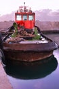 Old Rusty Fishing Boat in Port - Old Jaffa, Israel