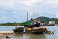 Old rusty fishing boat Royalty Free Stock Photo