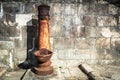 Old rusty fountain