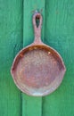 Old rusty frying pan Royalty Free Stock Photo
