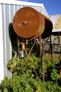 Old rusty fuel and gas tank Royalty Free Stock Photo