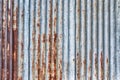 old rusty galvanized