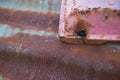 Old rusty galvanized iron sheets and dirty. Background Royalty Free Stock Photo