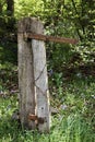 Old Rusty Gate Post Royalty Free Stock Photo