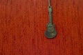Old Rusty Guitar Necklace, Vintage Rusty Guitar Necklace, Accessory Royalty Free Stock Photo