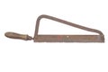 Old rusty hacksaw