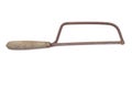 Old rusty hacksaw