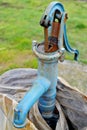 Old and rusty hand water pump Royalty Free Stock Photo