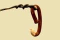Old rusty hook. Royalty Free Stock Photo